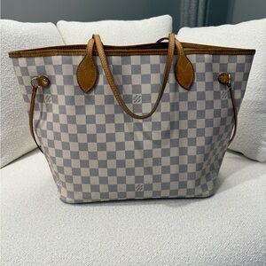 Louis Vuitton Damier Azur Neverful MM Bag